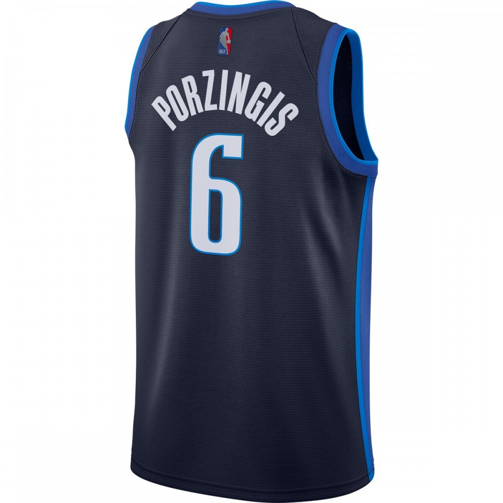 Kristaps Porzingis Dallas Mavericks 2020/21 Swingman Player Jersey Navy - Earned Edition-Pro Kit Vault | Brand New 26/27 Sports Jerseys
